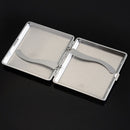 Classic Leather & Alloy Cigarette Case Box Metal Holder Container for Lighter LJ