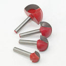4Pcs/Set 6Mm Shank Round Nose Cove Box Wood Router Bit Shaker Woodworking T