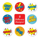 500pcs/roll Reward Words For Kids Funny Portable Motivational Stickers Removable