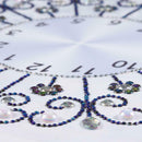 DIY Special Shaped Diamond Painting White Flower Wall Clock Craft Art Decor