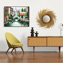DIY Town Painting By Numbers Kit Hand Painted Canvas Oil Art Picture Gift