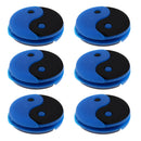 6 Pieces Yin and Yang Tennis Racquet Vibration Dampener Damper Tennis