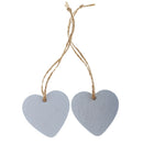 40x Wood Love Heart Wood Embellishment Scrapbook Craft DIY Hanging Tags