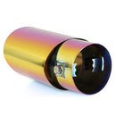 Burnt Multicolor Straight Stainless Steel Car Exhaust Tip Muffler Silencer A