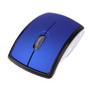 2.4GHz Foldable Arc Wireless Optical Mouse Mice + USB Receiver blue