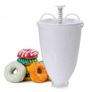 1PC Kitchen Plastic Batter Dispenser DIY Doughnut Maker Bakeware Nice White J0A8