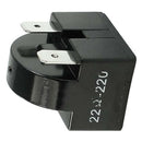 22 Ohm Resistance 3 Pin Terminals Refrigerator PTC Starter Relay Black