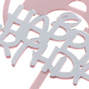 Baking Cake Decoration Acrylic Castles Cake Topper Happy Birthday Cupcake Top JR
