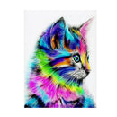 Frameless Abstract Cat Animal Painting By Numbers Acrylic Paint On Canvas G2E8