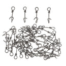 50 Pieces Fast Connecting Clips Fishing  Clips Swivels Connector 18mm