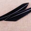4x Car Front Bumper Protector Fins Body Spoiler Lip Canards Splitter Rubber Trim