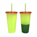 5 Cups Color Changing Cold Reusable Temperature Color Changing Cup E4H9