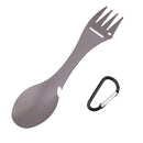 Multifunctional Stainless Steel Fork Spoon Portable Outdoor Camping Cutlery