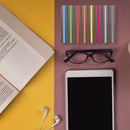 8pcs Visual Transparent Bookmark Index Tabs Labels Text Highlighter Page Marker