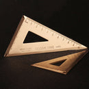 Thickness 0.08inch Super Durable Brass Set Square e-Ruler Stationery Math G Y5K2