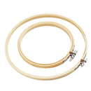 2Pcs Hand Embroidery Hoop Bamboo Circle Cross Stitch Ring DIY Craft Tools