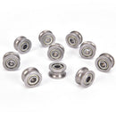 10pc U624ZZ U groove ball bearing guide pulley for rail track linear 4*1  3C