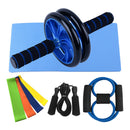 8 in 1 Fitness Equipment Set Ab Roller Resistance Bands Jump Rope Pull Rope