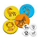 4pcs Animals Cookie Stencil for Cake Decor Sugarcraft Fondant DIY Mold StencilBX