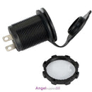 New 12V Waterproof Marine Motorcycle Car Cigarette Lighter Socket Power Outlet