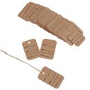 100Pcs Merchandise Display Price Tags Wedding Label Price Tags With String OZ