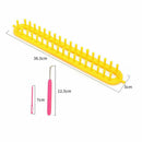 3pcs/Set Knitting Kit Weaving Loom Plastic Pompom Sock Scarf Long Handle DIY Nw
