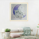 Diy 5D Partial Shaped Diamond Painting Moon Cat Cross Stitch Diamond Embroi
