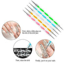 20pcs UV Gel Powder Polish Nail Art Pen Brush For Flat Fine Drawing Nail Designs