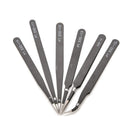 6 pcs Hot All Purpose Precision Tweezer Set Stainless Steel Anti Static Tool Kit