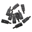 10 PCS IEC320 C14 Male Plug Power Adapter Cable Connector AC 250V 10A