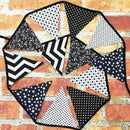 Fabric Cotton Banner Bunting Pennant Garland Baby Shower Outdoor Tent Decor MO