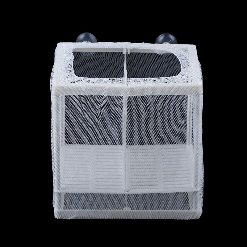 Aquarium Fish Tank Guppy Breeding Breeder Baby/Fry Net Trap Box Hatcher RGB Bj