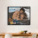1X(Diy Diamond Painting Sleeping Lovers Cross Stitch Diamond Embroidery Nee