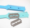 Barber Scissor Hair Cut Styling Razor Magic Blade Comb Hairdressing Tool Kit