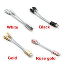Black USB TYPE-C to 3.5 audio cable TYPE-C headset cable TYPE-C phone charg