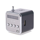 TD-V26 Mini Radio FM Digital Speakers w/Receiver Support TF Card (Black) A