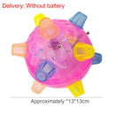 Interactive Jumping Ball For Dog Colorful LED Light Music Flashing Bouncing
