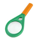 Double 5X 10X Magnifying Glass Magnifier Green Yellow Z9D6