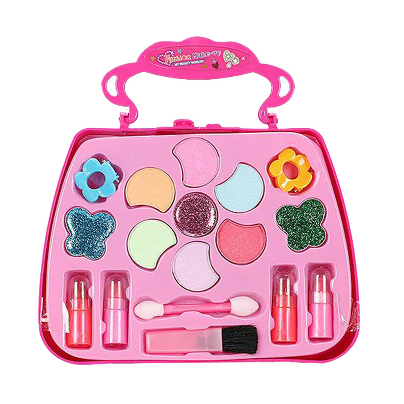 Girls Makeup Set Palette Handbag Kids Play Eyeshadow Pretend Play Style 1