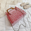 Transparent Pvc Jelly Beach Bag Ladies Handbag Large Capacity Shoulder Bag  S2K3