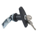 Heavy Duty Garage Door Lock Outside T HANDLE Assembly Black