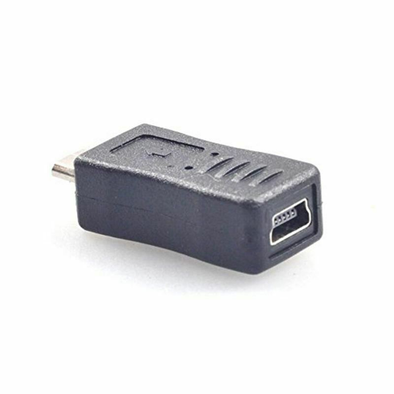 10PCS OTG 5 Pin F/M mini Changer Adapter Converter USB Male to Female Micro Q2D9
