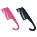 Hook Handle Anti Static Detangling Accessories Wide Tooth Hair Comb Styling 3C