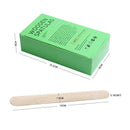 100 PCS Large All Natural Wax Applicator Sticks Eyebrow Nose Hair Removal Ice