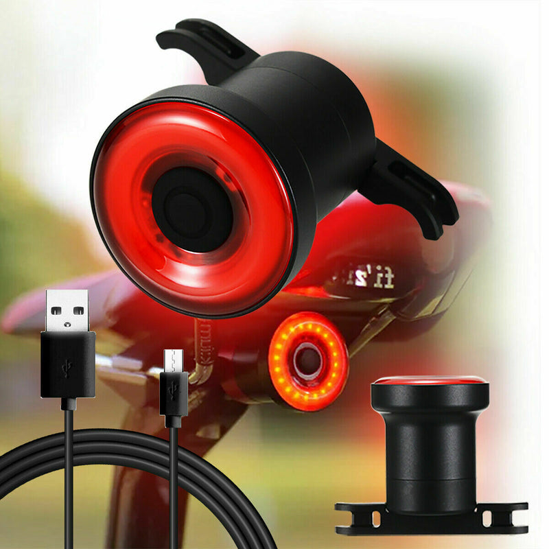 xlite100 Smart Brake Sensor Bicycle LED Taillight Bike Rear Night Light Lamp US