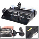 Car 16 LED Red/White Police Strobe Flash Light Dash Emergency Flashing Light  Z