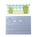Metal Steel Grass Flower Garden Fence Cutting Die Stencil for DIY Scrapbook