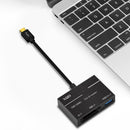 3 in 1 USB-C Type C to XQD Card High Speed USB3.0 HUB Memory Card Reader Adapter