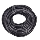 6mm Outside Dia 17M PE Polyethylene Spiral Cable Wire Wrap Tube Black  Z