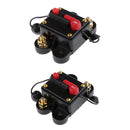 Car Stereo Audio Fuse Holder Inline Inverter 80+250AMP DC12V-24V Car Push Button